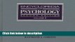 [Get] Encyclopedia of Psychology, Volume 1 (Corsini Encyclopedia of Psychology and Behavioral