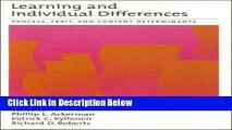 [Best] Learning and Individual Differences: Process, Trait, and Content Determinants Online Ebook
