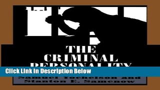 [Get] The Criminal Personality: The Drug User Online New