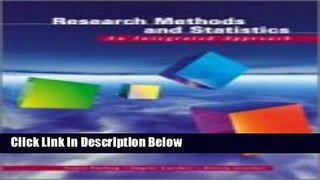 [Get] Basic Research Methods and Statistics: An Integrated Approach Free PDF