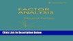 [Reads] Factor Analysis, 2nd Edition Free Books