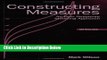 [Best] Constructing Measures: An Item Response Modeling Approach Online Ebook
