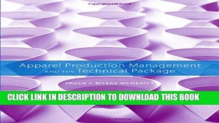 [PDF] Apparel Production Management and the Technical Package Full Online