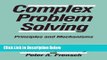 [Reads] Complex Problem Solving: Principles and Mechanisms Free Books