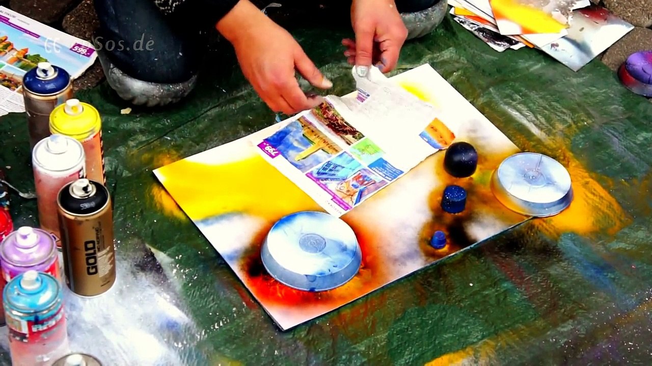 Spray Painting Art for Money