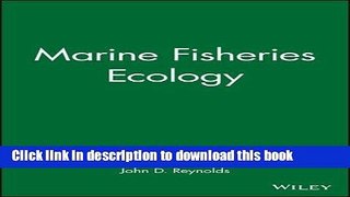 Read Marine Fisheries Ecology  Ebook Free