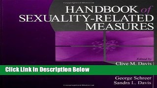 [Best] Handbook of Sexuality-Related Measures Online Ebook