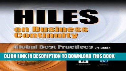[PDF] Hiles on Business Continuity: Global Best Practices, 3rd Edition, with 41 FREE DOWNLOADS of