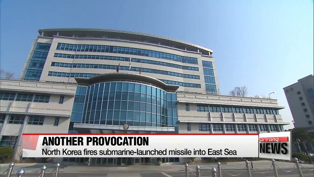 N. Korea fires submarine-launched ballistic missile into East Sea