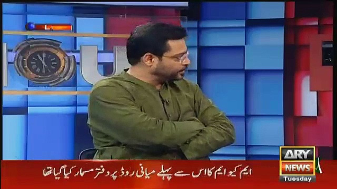 Mustafa Kamal aur Dr Amir Liaqat mein Live TV channel per Ek Saath