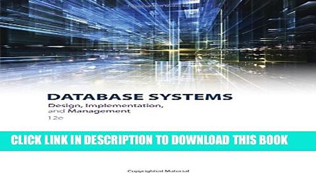 [PDF] Database Systems: Design, Implementation, Management Full Online