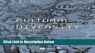 [Best] Cultural Diversity: Its Social Psychology Online Books