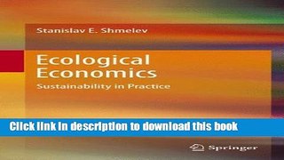 Read Ecological Economics: Sustainability in Practice  Ebook Free