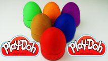 MANY PLAY DOH SURPRISE EGGS FOR LEARN COLORS FOR KIDS - MCQUEEN SPIDERMAN HULK DONALD Playdough
