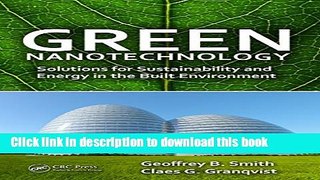 Read Green Nanotechnology: Solutions for Sustainability and Energy in the Built Environment  Ebook