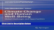 [Get] Climate Change and Human Well-Being: Global Challenges and Opportunities (International and