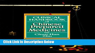[Fresh] Clinical Handbook of Chinese Prepared Medicines (Paradigm title) Online Ebook