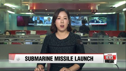 Download Video: N. Korea fires submarine-launched ballistic missile into East Sea