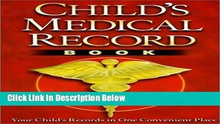 [Fresh] Child s Medical Record Book New Ebook