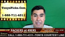 San Francisco 49ers vs. Green Bay Packers Free Pick Prediction NFL Pro Football Odds Preview 8-26-2016