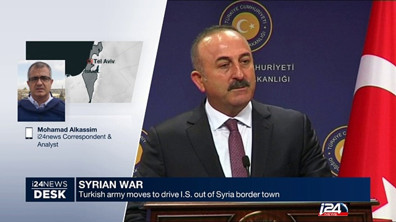 Turkish army moves to drive I.S. out of Syria border town