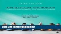 [Get] Applied Social Psychology: Understanding and Addressing Social and Practical Problems Online