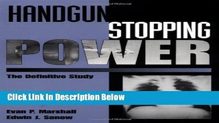 [Fresh] Handgun Stopping Power: The Definitive Study Online Books