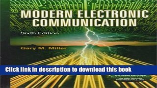 Read Modern Electronic Communication (6th Edition)  Ebook Free