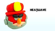 angry birds transformers heatwave playdoh - Make lollipop rainbow frozen playdoh for peppa pig toys