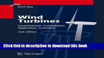 Read Wind Turbines: Fundamentals, Technologies, Application, Economics  Ebook Free