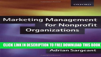 Collection Book Marketing Management for Non-Profit Organizations