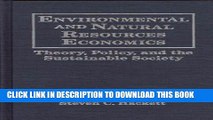 Collection Book Environmental and Natural Resources Economics: Theory, Policy and the Sustainable