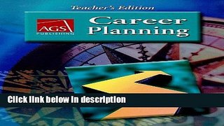 [Get] CAREER PLANNING TEACHERS EDITION (AGS CAREER PLANNING) Online New
