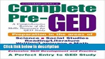 [Get] Contemporary s Complete Pre-GED : A Comprehensive Review of the Skills Necessary for GED