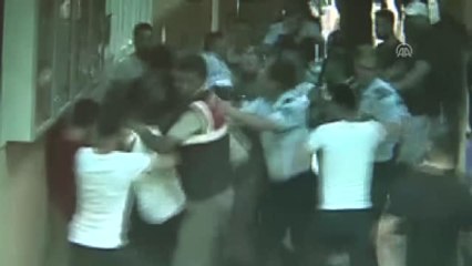 Adliyede Katil Zanlısına Linç Girişimi Güvenlik Kamerasında