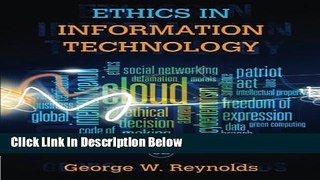 [Reads] Ethics in Information Technology Online Books