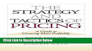 [Reads] The Strategy and Tactics of Pricing: A Guide to Growing More Profitably Online Books
