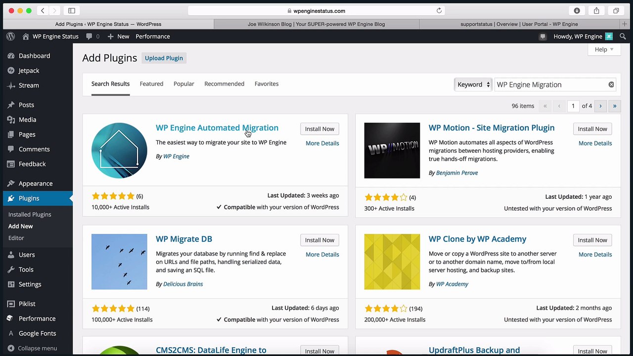 WPEngine Website Migration Tool Demo