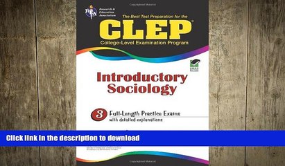 PDF ONLINE CLEP Introductory Sociology (CLEP Test Preparation) READ NOW PDF ONLINE