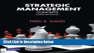 [Reads] Strategic Management: Concepts (13th Edition) Free Books