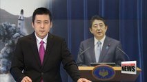 Japanese PM Abe denounces N. Korea's SLBM launch