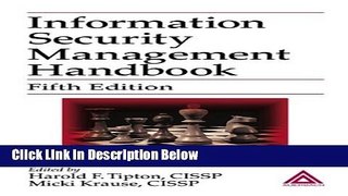 [Reads] Information Security Management Handbook, Fifth Edition Online Books