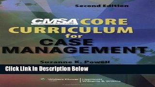 [Fresh] CMSA Core Curriculum for Case Management Online Ebook