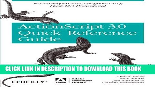 [PDF] The ActionScript 3.0 Quick Reference Guide: For Developers and Designers Using Flash: For