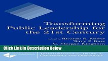 [Best] Transforming Public Leadership for the 21st Century (Tranformational Trends in Governance