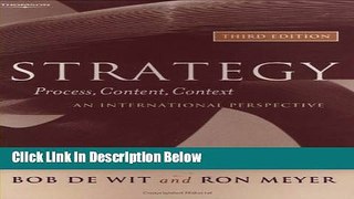 [Best] Strategy: Process, Content, Context Online Books