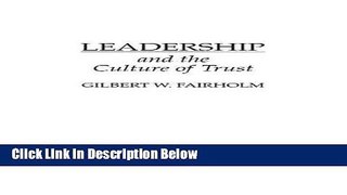 [Reads] Leadership and the Culture of Trust Online Books