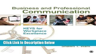 [Fresh] Business and Professional Communication: KEYS for Workplace Excellence New Books