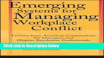 [Fresh] Emerging Systems for Managing Workplace Conflict: Lessons from American Corporations for