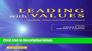 [Fresh] Leading with Values: Positivity, Virtue and High Performance Online Books